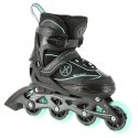 NA11008 CZARNO-MIĘTOWY ROZM. M (35-38) ŁYŻWOROLKI NILS EXTREME NILS EXTREME