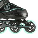 NA11008 CZARNO-MIĘTOWY ROZM. M (35-38) ŁYŻWOROLKI NILS EXTREME NILS EXTREME