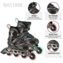 NA11008 CZARNO-MIĘTOWY ROZM. M (35-38) ŁYŻWOROLKI NILS EXTREME NILS EXTREME
