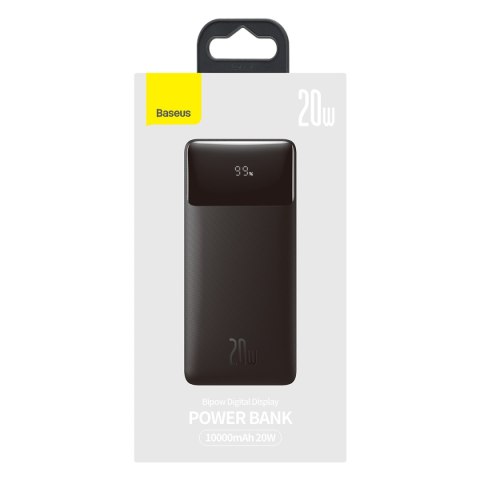 Baseus power bank Bipow 20W 10000mAh czarny Baseus power bank Bipow 20W 10000mAh czarny
