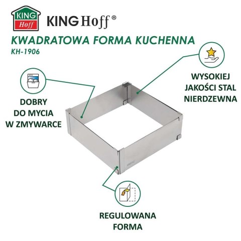 FORMA REGULOWANA RANT DO CIAST TORTÓW KINGHOFF KH-1906 KWADRATOWA KINGHOFF FORMA REGULOWANA RANT DO CIAST TORTÓW KINGHOFF KH-1906 KWADRATOWA KINGHOFF