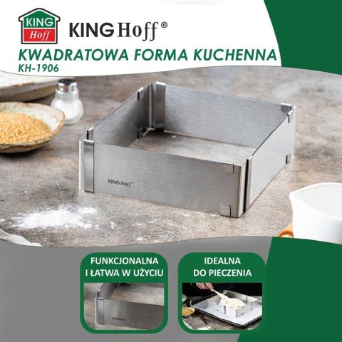FORMA REGULOWANA RANT DO CIAST TORTÓW KINGHOFF KH-1906 KWADRATOWA KINGHOFF FORMA REGULOWANA RANT DO CIAST TORTÓW KINGHOFF KH-1906 KWADRATOWA KINGHOFF