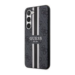 Guess 4G Printed Stripe - Etui Samsung Galaxy S23 (czarny) Guess