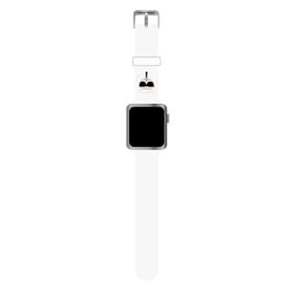 Karl Lagerfeld Silicone Karl Head - Pasek do Apple Watch 38/40/41 mm (biały) Karl Lagerfeld