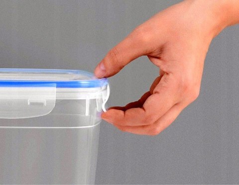 Komplet pojemników transparentnych PROSTOKĄT 400,800,1400 ml Katex Komplet pojemników transparentnych PROSTOKĄT 400,800,1400 ml Katex