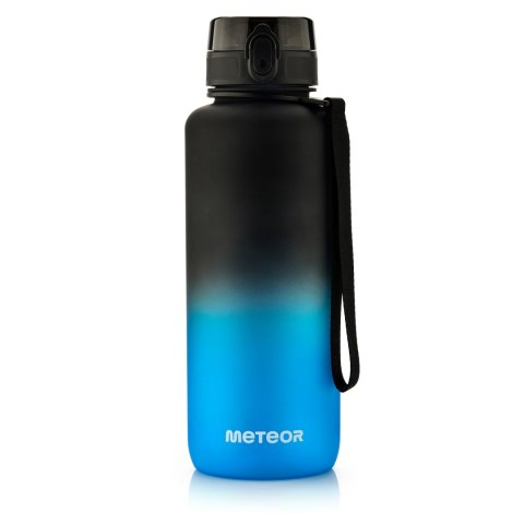 Bidon sportowy Meteor 1500 ml czarny/niebieski Meteor Bidon sportowy Meteor 1500 ml czarny/niebieski Meteor