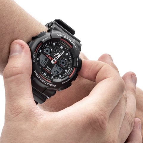 Casio ZEGAREK MĘSKI CASIO G-SHOCK GA-100-1A4ER (zd135c) Casio ZEGAREK MĘSKI CASIO G-SHOCK GA-100-1A4ER (zd135c)