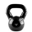 KNV08 BLACK KETTLEBELL ŻELIWNY POKRYTY WINYLEM HMS HMS