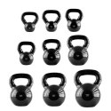 KNV28 BLACK KETTLEBELL ŻELIWNY POKRYTY WINYLEM HMS HMS