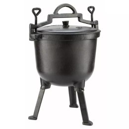 KOCIOŁEK GARNEK MYŚLIWSKI ŻELIWNY 10L KINGHOFF KH-2233 KINGHOFF
