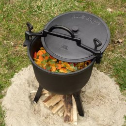 KOCIOŁEK GARNEK MYŚLIWSKI ŻELIWNY 10L KINGHOFF KH-2233 KINGHOFF