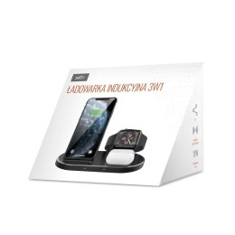 Setty ładowarka Indukcyjna 3w1 LK-01 czarna TelForceOne S.A.