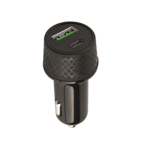 Setty ładowarka samochodowa PD USB + USB-C 45W LSM-01 czarna TelForceOne S.A.