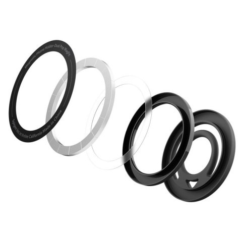 Spigen Dual Pop Mag MagSafe - Magnetyczny uchwyt na palec do telefonu (czarny) Spigen Spigen Dual Pop Mag MagSafe - Magnetyczny uchwyt na palec do telefonu (czarny) Spigen