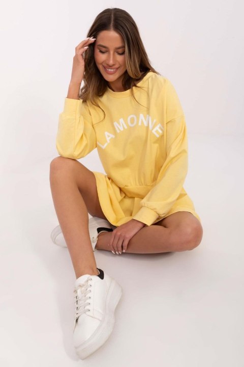 Spódnica Komplet Model MI-KMPL-M6158.92 Yellow - Italy Moda Spódnica Komplet Model MI-KMPL-M6158.92 Yellow - Italy Moda