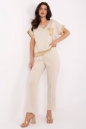 Spodnie Komplet Model MI-KMPL-M6196.28 Beige - Italy Moda