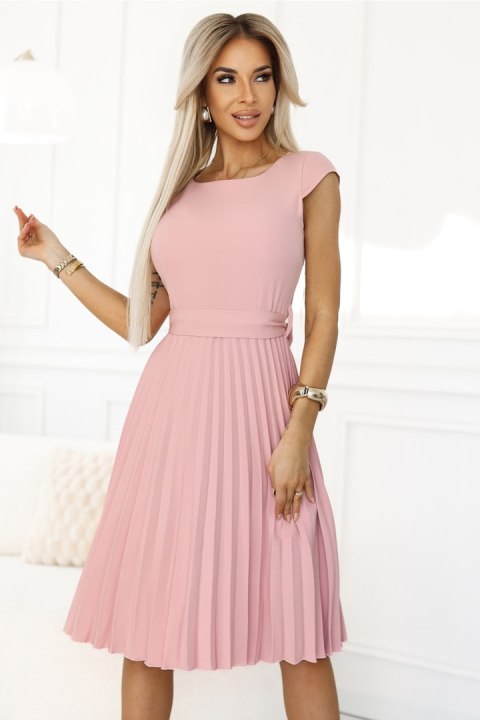 Sukienka Model Lila 311-19 Powder Pink - Numoco Sukienka Model Lila 311-19 Powder Pink - Numoco