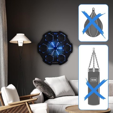 TB02 ELEKTRONICZNA TARCZA BOKSERSKA BLUETOOTH Z MUZYKĄ I RĘKAWICAMI HMS HMS TB02 ELEKTRONICZNA TARCZA BOKSERSKA BLUETOOTH Z MUZYKĄ I RĘKAWICAMI HMS HMS