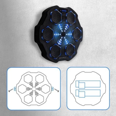 TB02 ELEKTRONICZNA TARCZA BOKSERSKA BLUETOOTH Z MUZYKĄ I RĘKAWICAMI HMS HMS TB02 ELEKTRONICZNA TARCZA BOKSERSKA BLUETOOTH Z MUZYKĄ I RĘKAWICAMI HMS HMS