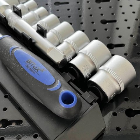 Zestaw narzędzi 12w1 grzechotka 1/2 nasadki 10-24 mm przedłużka 125 mm E-hurtownia Zestaw narzędzi 12w1 grzechotka 1/2 nasadki 10-24 mm przedłużka 125 mm E-hurtownia