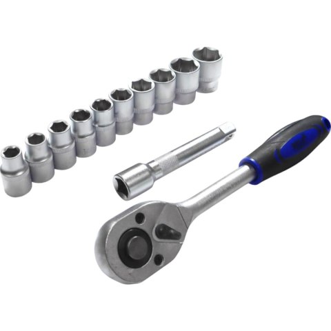 Zestaw narzędzi 12w1 grzechotka 1/2 nasadki 10-24 mm przedłużka 125 mm E-hurtownia Zestaw narzędzi 12w1 grzechotka 1/2 nasadki 10-24 mm przedłużka 125 mm E-hurtownia