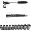 Zestaw narzędzi 12w1 grzechotka 1/2 nasadki 10-24 mm przedłużka 125 mm E-hurtownia