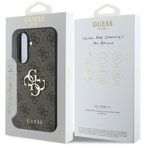 Guess Nakładka HC 4G PU Big Logo do Samsung Galaxy A56 Brązowa CG Mobile SAS Guess Nakładka HC 4G PU Big Logo do Samsung Galaxy A56 Brązowa CG Mobile SAS