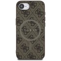 Guess Nakładka HC MagSafe PU 4G Ring Classic Logo do iPhone 16e Brązowa CG Mobile SAS