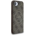 Guess Nakładka HC MagSafe PU 4G Ring Classic Logo do iPhone 16e Brązowa CG Mobile SAS