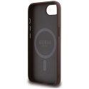 Guess Nakładka HC MagSafe PU 4G Ring Classic Logo do iPhone 16e Brązowa CG Mobile SAS