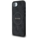 Guess Nakładka HC MagSafe PU 4G Ring Classic Logo do iPhone 16e Czarna CG Mobile SAS