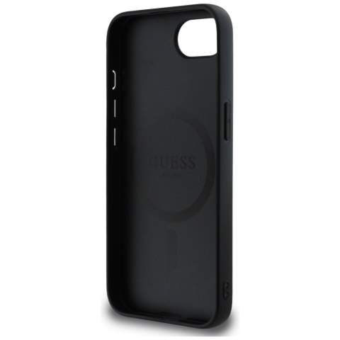 Guess Nakładka HC MagSafe PU 4G Ring Classic Logo do iPhone 16e Czarna CG Mobile SAS Guess Nakładka HC MagSafe PU 4G Ring Classic Logo do iPhone 16e Czarna CG Mobile SAS