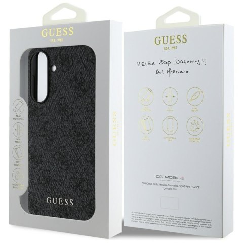 Guess Nakładka HC PU 4G Charm do Samsung Galaxy A56 Czarna CG Mobile SAS Guess Nakładka HC PU 4G Charm do Samsung Galaxy A56 Czarna CG Mobile SAS