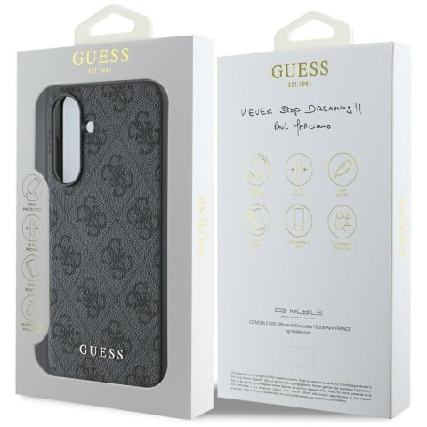 Guess Nakładka HC PU 4G Classic do Samsung Galaxy A56 Czarna CG Mobile SAS Guess Nakładka HC PU 4G Classic do Samsung Galaxy A56 Czarna CG Mobile SAS