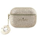 Guess etui do AirPods Pro 2 GUAP2PGEHCDD złote Fixed Glitter W/ Heart Diamond Charm Light CG Mobile SAS