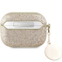 Guess etui do AirPods Pro 2 GUAP2PGEHCDD złote Fixed Glitter W/ Heart Diamond Charm Light CG Mobile SAS