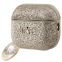 Guess etui do AirPods Pro 2 GUAP2PGEHCDD złote Fixed Glitter W/ Heart Diamond Charm Light CG Mobile SAS
