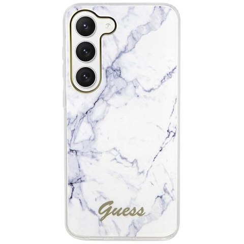 Guess nakładka do Samsung Galaxy S23 Ultra GUHCS23LPCUMAH biała HC PU/TPU Marble CG Mobile SAS Guess nakładka do Samsung Galaxy S23 Ultra GUHCS23LPCUMAH biała HC PU/TPU Marble CG Mobile SAS