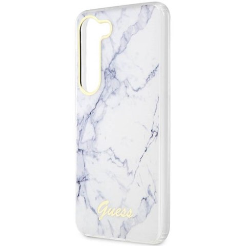Guess nakładka do Samsung Galaxy S23 Ultra GUHCS23LPCUMAH biała HC PU/TPU Marble CG Mobile SAS Guess nakładka do Samsung Galaxy S23 Ultra GUHCS23LPCUMAH biała HC PU/TPU Marble CG Mobile SAS