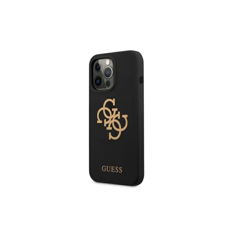 Guess nakładka do iPhone 13 Pro / 13 6,1" GUHCP13LLS4GGBK czarna hard case Silicone 4G Logo CG Mobile SAS Guess nakładka do iPhone 13 Pro / 13 6,1" GUHCP13LLS4GGBK czarna hard case Silicone 4G Logo CG Mobile SAS
