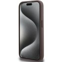 Guess nakładka do iPhone 15 Pro 6,1" GUHCP15LG4GLBR brązowa HC PC/TPU 4G PU BOTTOM STRIPE CG Mobile SAS