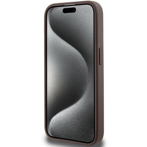 Guess nakładka do iPhone 15 Pro 6,1" GUHCP15LG4GLBR brązowa HC PC/TPU 4G PU BOTTOM STRIPE CG Mobile SAS Guess nakładka do iPhone 15 Pro 6,1" GUHCP15LG4GLBR brązowa HC PC/TPU 4G PU BOTTOM STRIPE CG Mobile SAS