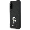 Karl Lagerfeld Nakładka HC Ikonik Fixed Glitter Ikonik Logo Metal Pin do Samsung Galaxy A56 Czarna CG Mobile SAS