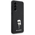 Karl Lagerfeld Nakładka HC Ikonik Fixed Glitter Ikonik Logo Metal Pin do Samsung Galaxy A56 Czarna CG Mobile SAS