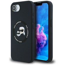 Karl Lagerfeld Nakładka HC MagSafe Silicone Double Heads do iPhone 16e Czarna CG Mobile SAS