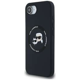 Karl Lagerfeld Nakładka HC MagSafe Silicone Double Heads do iPhone 16e Czarna CG Mobile SAS