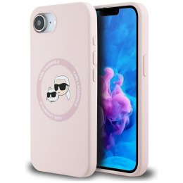 Karl Lagerfeld Nakładka HC MagSafe Silicone Double Heads do iPhone 16e Różowa CG Mobile SAS