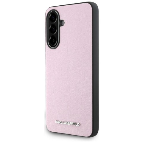 Karl Lagerfeld Nakładka HC Saffiano Metal Logo do Samsung Galaxy A56 Różowa CG Mobile SAS