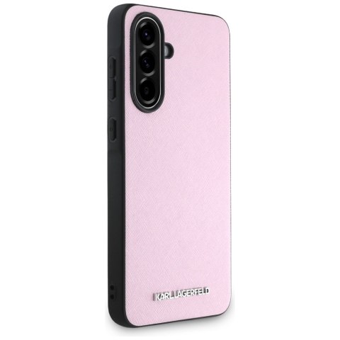 Karl Lagerfeld Nakładka HC Saffiano Metal Logo do Samsung Galaxy A56 Różowa CG Mobile SAS Karl Lagerfeld Nakładka HC Saffiano Metal Logo do Samsung Galaxy A56 Różowa CG Mobile SAS