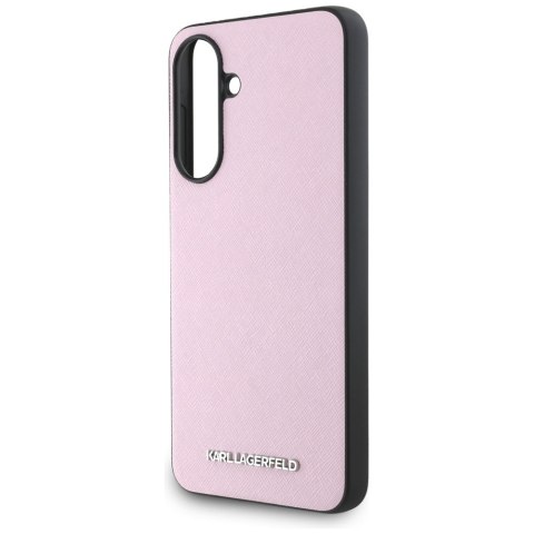 Karl Lagerfeld Nakładka HC Saffiano Metal Logo do Samsung Galaxy A56 Różowa CG Mobile SAS Karl Lagerfeld Nakładka HC Saffiano Metal Logo do Samsung Galaxy A56 Różowa CG Mobile SAS